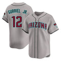 Arizona Diamondbacks #12 Lourdes Gurriel Jr Player Gray CONTON Road Limited Home Game Stitched Jerseys