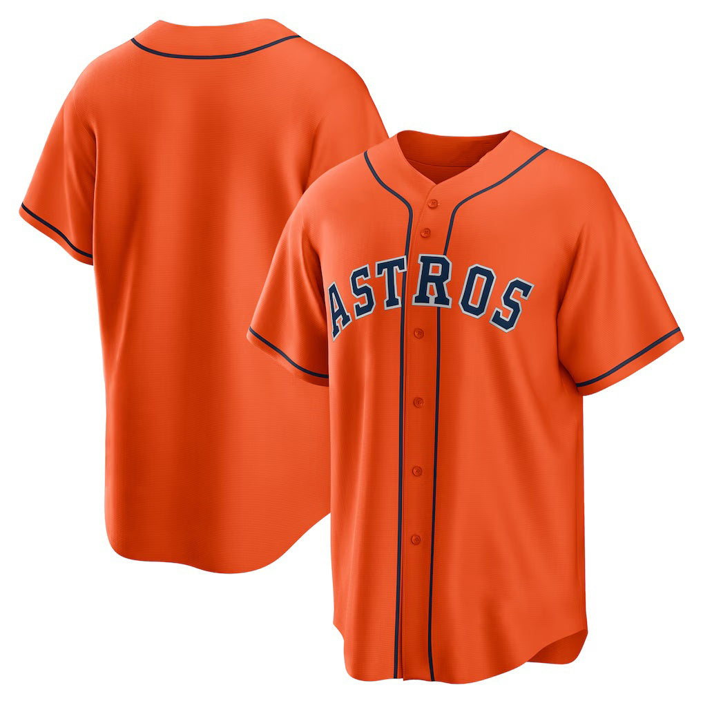 Houston Astros Orange CONTON Alternate Replica Team Jersey