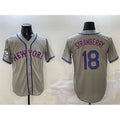 New York Mets #18 Darryl Strawberry Grey CONTON 2025 Spring Training Cool Base Stitched Jersey