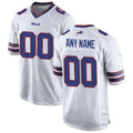 Custom B.Bills White CONTON Game Jersey