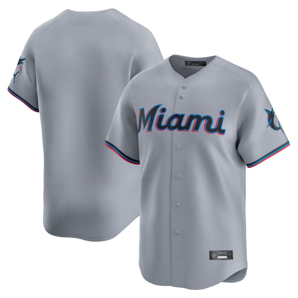 Miami Marlins Blank Player Gray CONTON Home Limited Stitched Jerseys