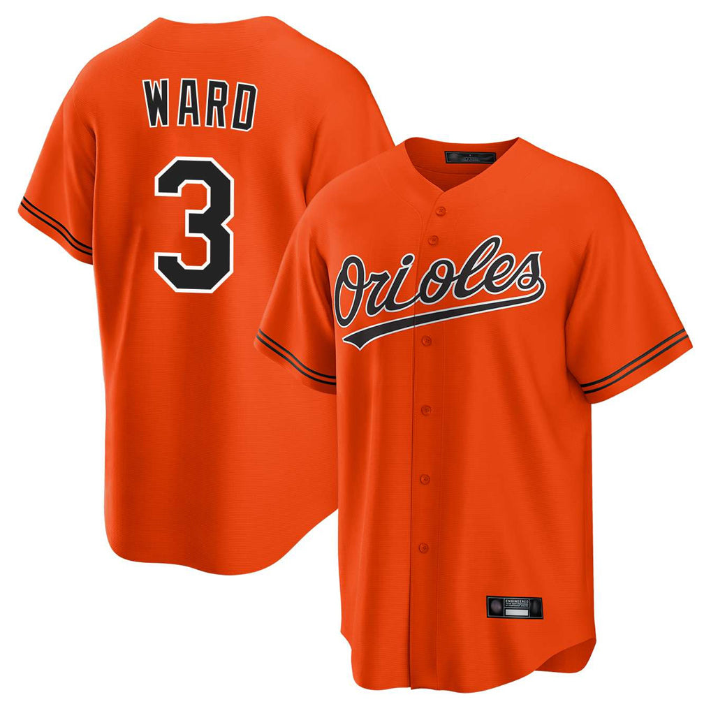 Baltimore Orioles #3 Taylor Ward Player Orange CONTON Home Game Stitched Jerseys