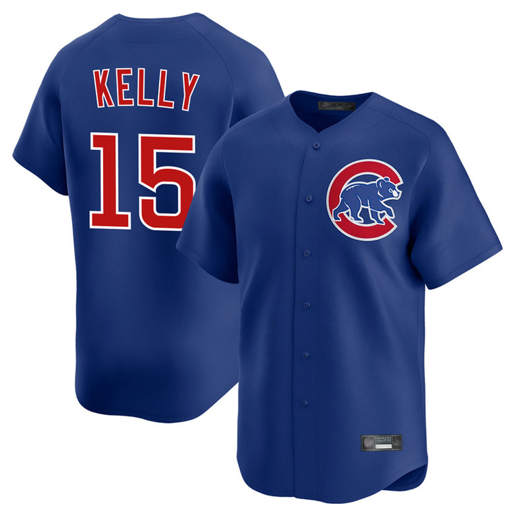 Chicago Cubs #15 Carson Kelly Player Royal CONTON Limited Home Stitched Jerseys