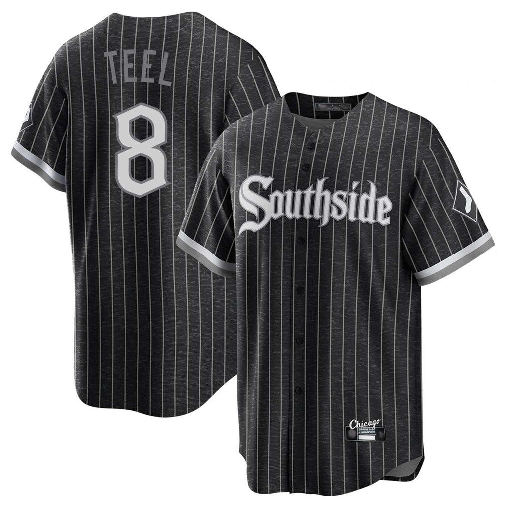 Chicago White Sox #8 Kyle Teel Player Black CONTON City Connect Home Game Stitched Jerseys