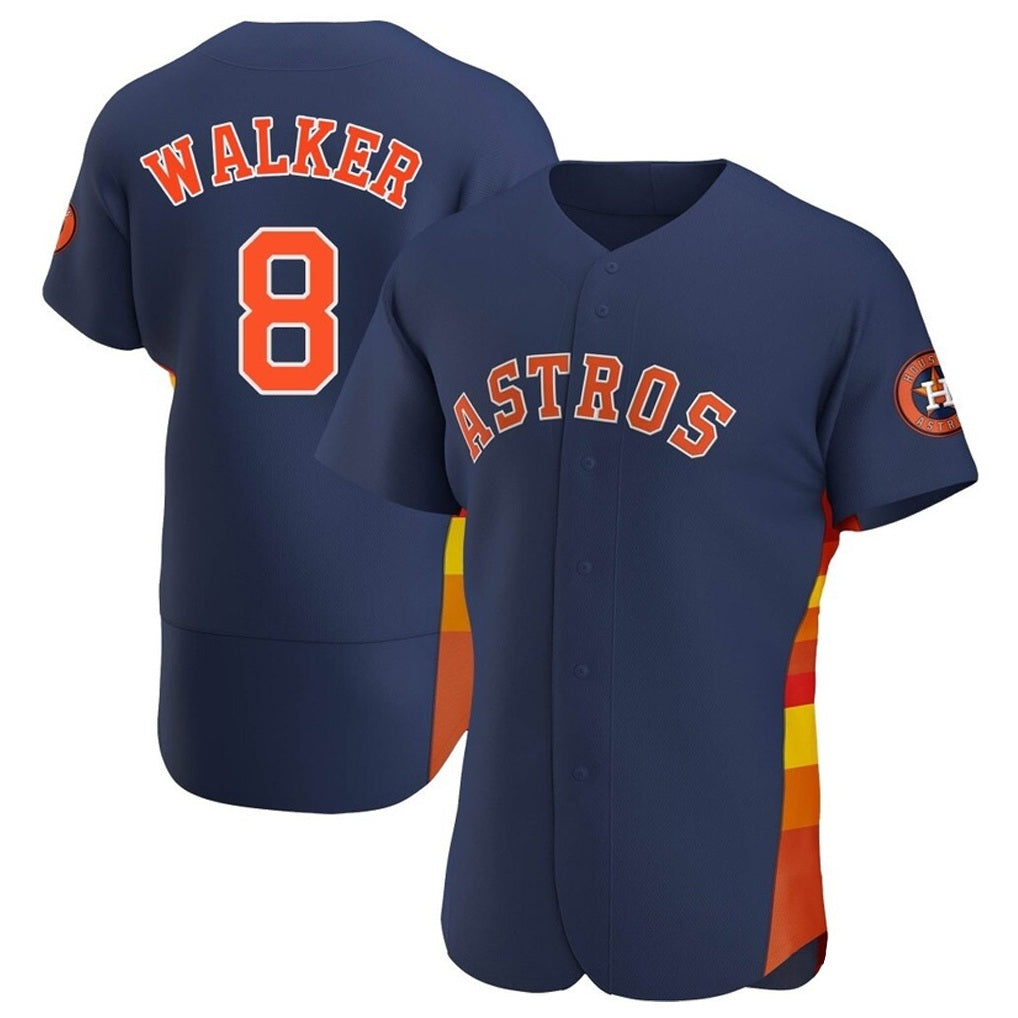 Houston Astros #8 Christian Walker Player Navy CONTON Home Limited Elite Stitched Jerseys