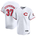 Cincinnati Reds #37 Tyler Stephenson Player White CONTON Limited Home Stitched Jerseys