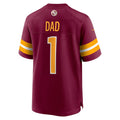 W.Commanders Number #1 Dad Burgundy CONTON Game Jersey