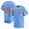 Chicago Cubs #25 Moises ballesteros Blue CONTON 2024 25 2nd Alternate Limited Stitched Jersey