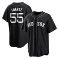 Boston Red Sox #55 Ranger Suarez Player Black CONTON Home Game Stitched Jerseys