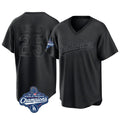 Los Angeles Dodgers #25 Tommy Edman Player Black CONTON World Series Meet Pitch Fashion T-shirt Stitched Jerseys