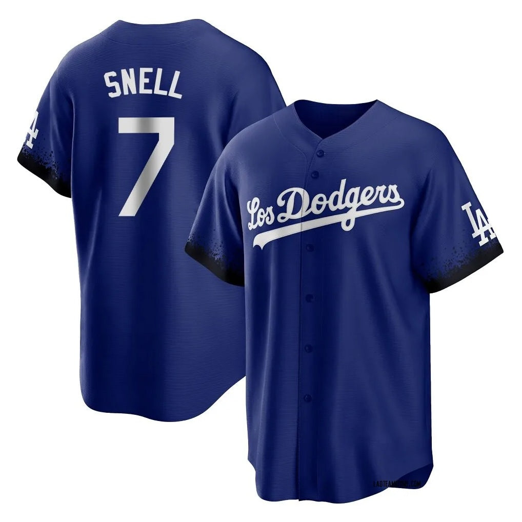 Los Angeles Dodgers #7 Blake Snell Player Royal CONTON City Connect Home Game Stitched Jerseys