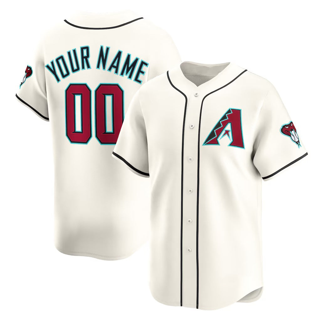 Custom Arizona Diamondbacks Cream CONTON Home Limited Jersey