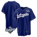Los Angeles Dodgers Blank Player Royal CONTON Game World Series Stitched Jerseys