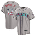 Arizona Diamondbacks #12 Lourdes Gurriel Jr Player Gray CONTON USA 250 Fourth of July Home Game Stitched Jerseys