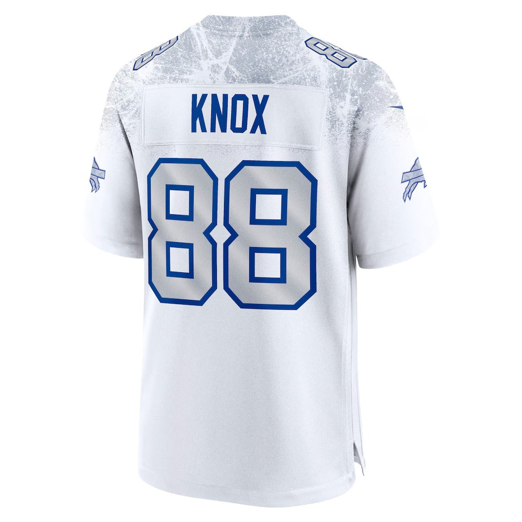 B.Bills #88 Dawson Knox White CONTON 2025 Rivalries Collection Game Jersey