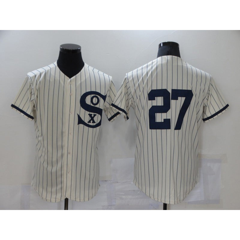 Chicago White Sox #27 Lucas Giolito 2021 Cream Navy CONTON Field of Dreams Flex Base Stitched Jersey