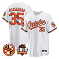 Baltimore Orioles #35 Adley Rutschman Player White CONTON 30th Anniversary of 2131 Home Game Stitched Jerseys