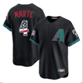 Arizona Diamondbacks #4 Ketel Marte Player Black CONTON USA 250 Fourth of July Home Game Stitched Jerseys