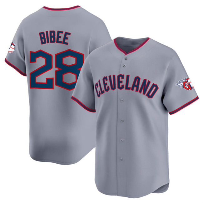 Cleveland Guardians #28 Tanner Bibee Gray CONTON 2025 Alternate Limited Stitched Jersey