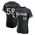 Chicago White Sox #58 Seranthony Dominguez Player Black CONTON City Connect Limited Elite Home Stitched Jerseys