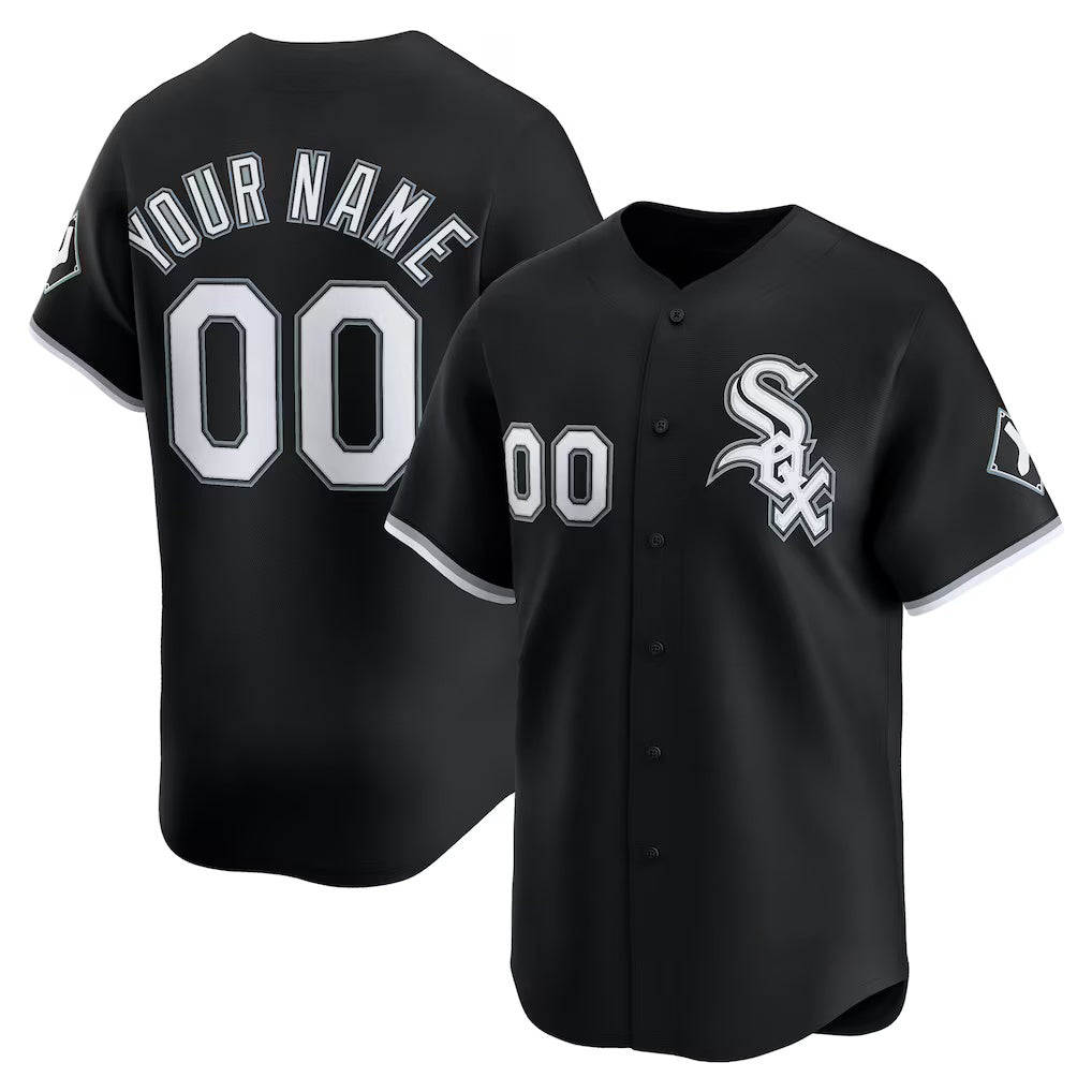 Custom Chicago White Sox Black CONTON Alternate Limited Jersey