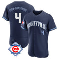 Chicago Cubs #4 Pete Crow-Armstrong Player Navy CONTON City Connect 150th Anniversary Limited Elite Home Stitched Jerseys