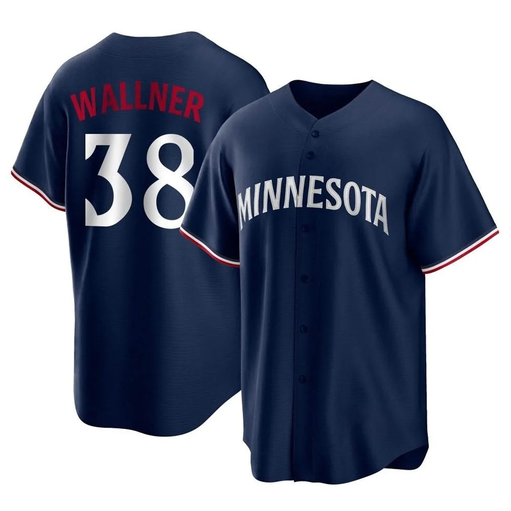 Minnesota Twins #38 Matt Wallner Player Navy CONTONReplica Alternate Home Stitched Jerseys