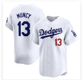 Los Angeles Dodgers #13 Max Muncy White CONTON Stitched Cool Base Jersey
