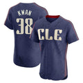 Cleveland Guardians #38 Steven Kwan Player Navy CONTON City Connect Limited Elite Home Stitched Jerseys