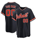 Custom Detroit Tigers Alternate Replica Navy CONTON Jersey