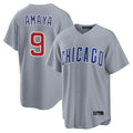 Chicago Cubs #9 Miguel Amaya Player Gray CONTON Home Game Stitched Jerseys