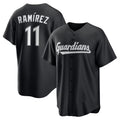 Cleveland Guardians #11 Jos¨¦ Ram¨ªrez Black CONTON Replica Player Jersey