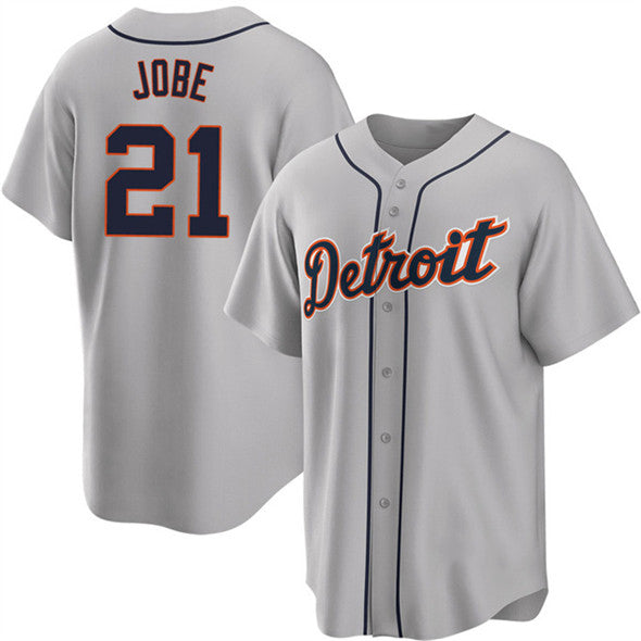 Detroit Tigers #21 Jackson Jobe Gray CONTON Cool Base Stitched Jersey