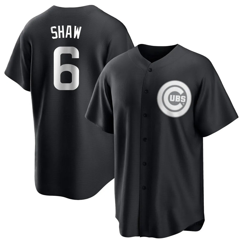 Chicago Cubs #6 Matt Shaw Player Black CONTON Game Stitched Jerseys