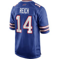 B.Bills #14 Frank Reich Royal CONTON Game Retired Player Jersey