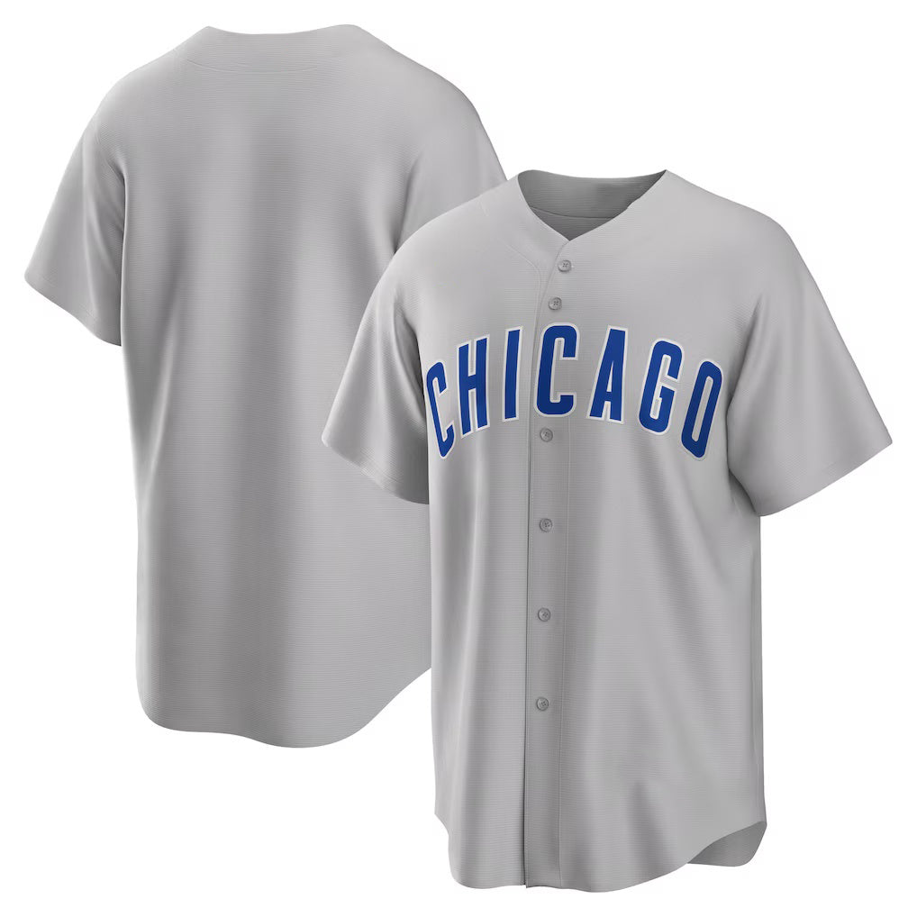 Chicago Cubs Gray CONTON Road Replica Team Jersey