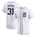 Detroit Tigers #31 Riley Greene Player White CONTON Limited Elite Home Stitched Jerseys