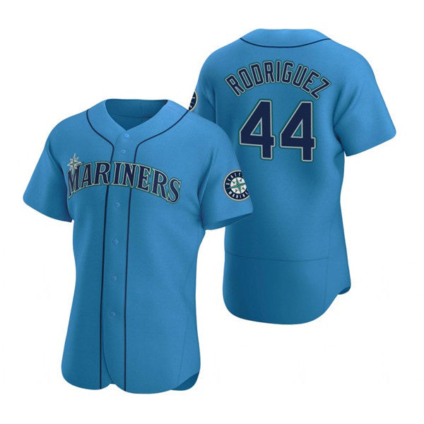 Seattle Mariners #44 Julio Rodr¨ªguez Royal CONTON Flex Base Stitched Jersey