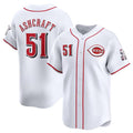Cincinnati Reds #51 Graham Ashcraft White CONTON Home Limited Stitched Jersey