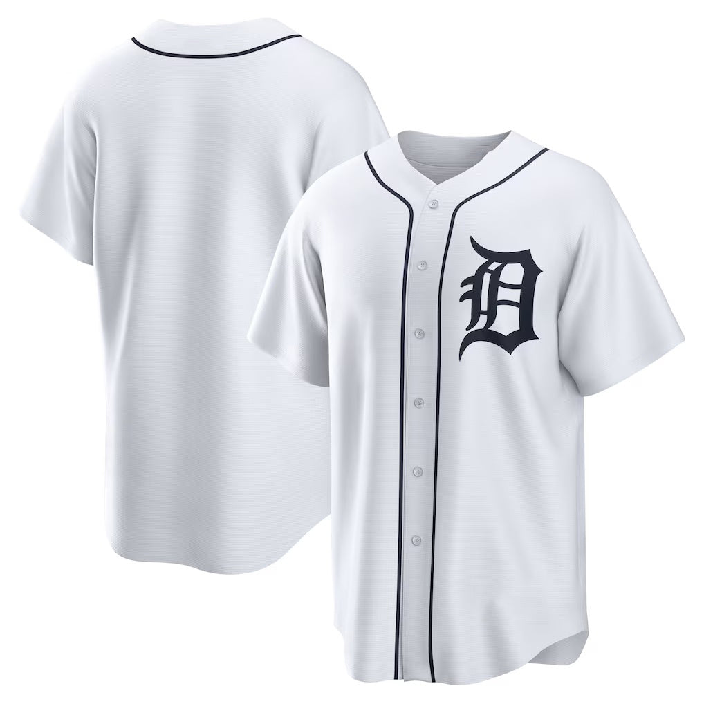 Detroit Tigers White CONTON Home Replica Team Jersey