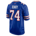 B.Bills #74 Jude Bowry Royal CONTON Team Game Jersey