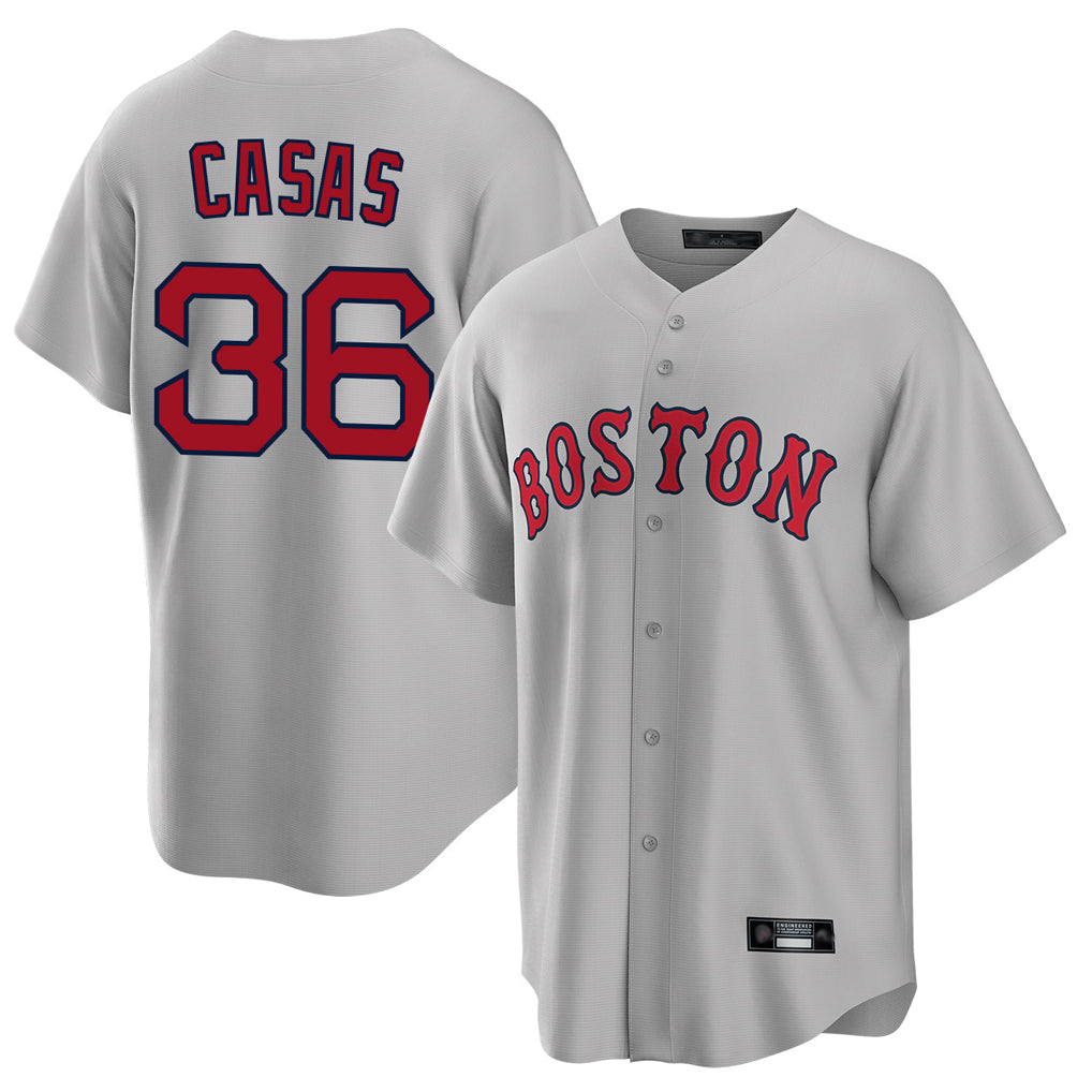 Boston Red Sox #36 Triston Casas Player Gray CONTON Road Home Game Stitched Jerseys1
