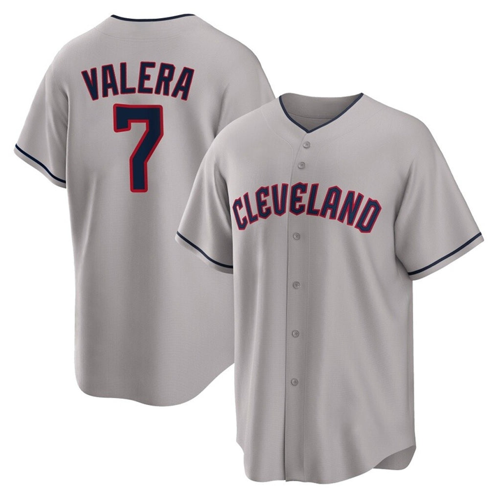 Cleveland Guardians #7 George Valera Player Gray CONTON Game Home Stitched Jerseys