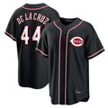 Cincinnati Reds #44 Elly De La Cruz Player Black CONTON Fashion Out Home Game Stitched Jerseys