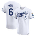 Kansas City Royals #6 Jonathan India Player White CONTON Alt Limited Elite Home Stitched Jerseys
