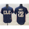 Cleveland Guardians #28 Tanner Bibee Navy CONTON 2024 City Connect Limited Stitched Jersey