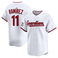 Cleveland Guardians #11 Jos¨¦ Ram¨ªrez White CONTON Home Limited Player Jersey