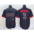 Cincinnati Reds #9 Joe Burrow Number Black CONTON 2023 City Connect Cool Base Stitched Jersey