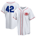 Cincinnati Reds #42 Jackie Robinson White CONTON Home 2025 Day Replica Jersey