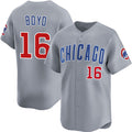 Chicago Cubs #16 Matthew Boyd Grey CONTON Limited Stitched Jersey